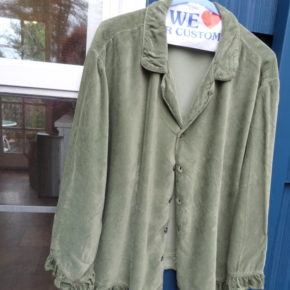 Vintage CP SHADES Rayon Velvet Top